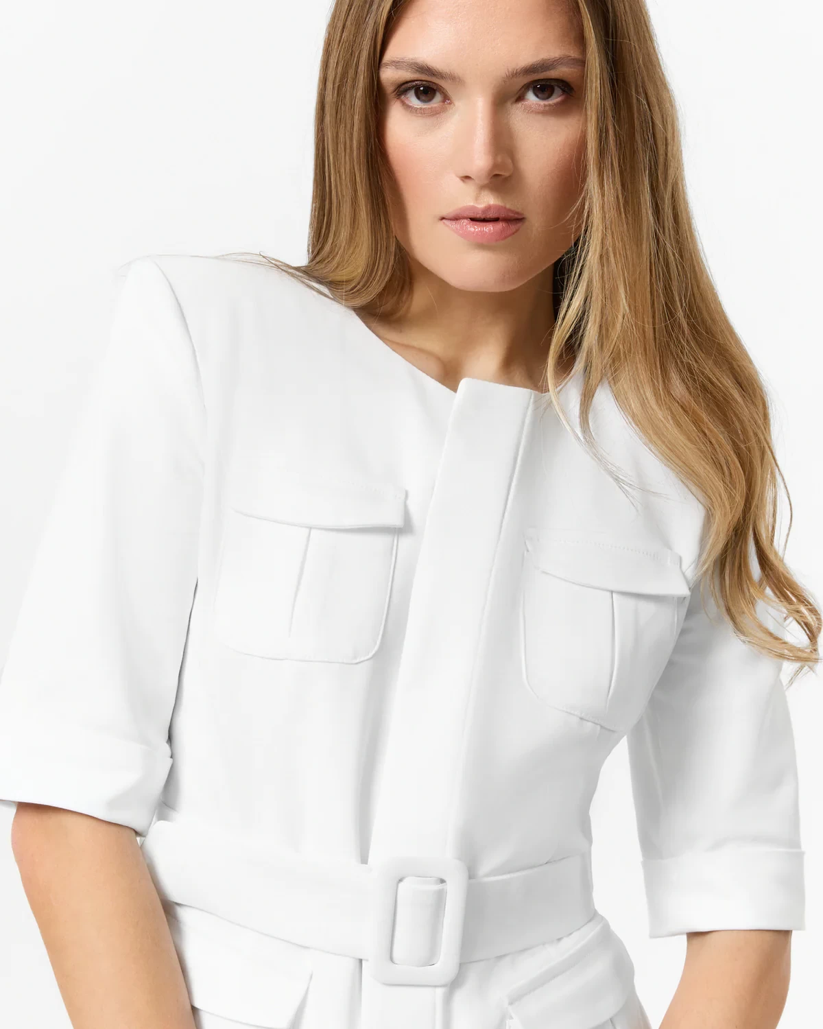 Marynarka medyczna damska - Celine White - Biała