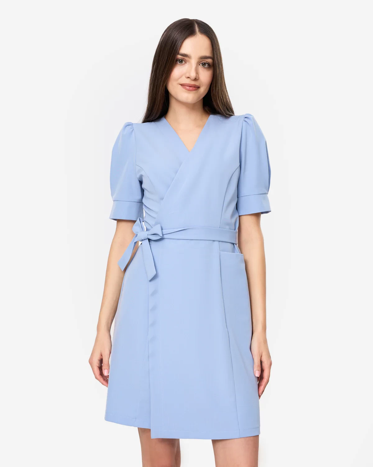Sukienki medyczne Diana - Baby Blue - błękitna