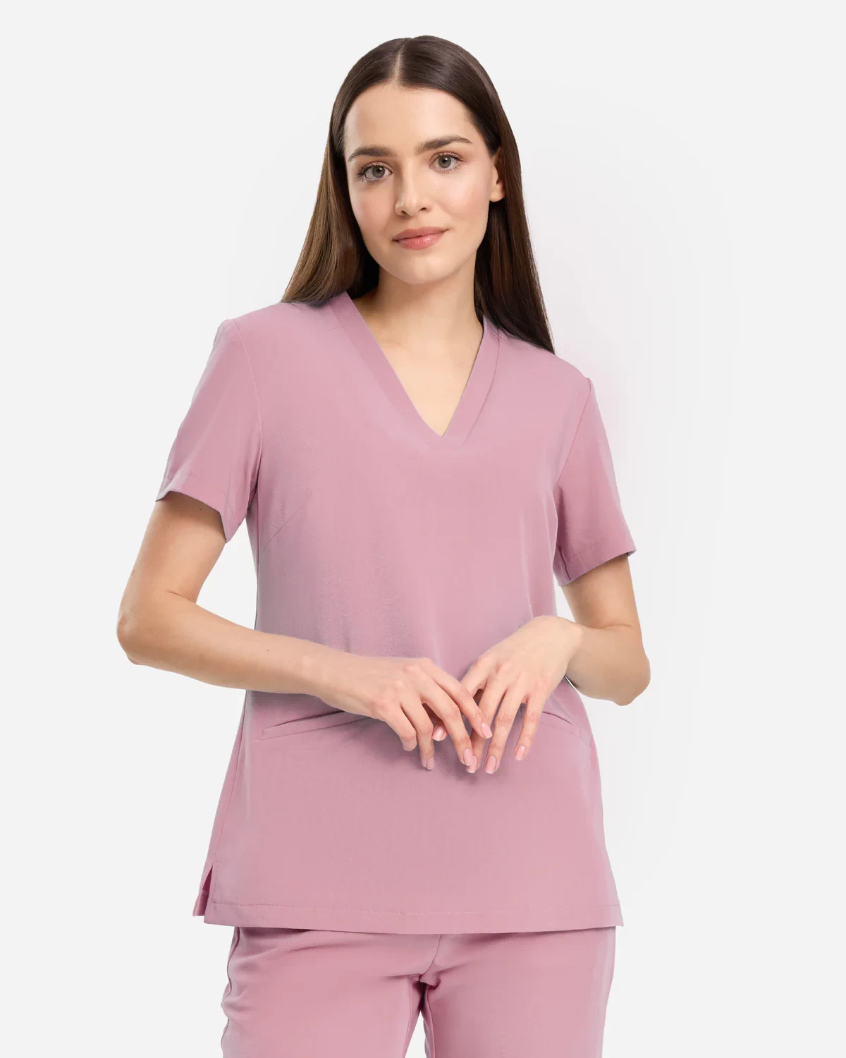 Producent odzieży medycznej - bluzki medyczne damskie Basic - Ballerina Pink