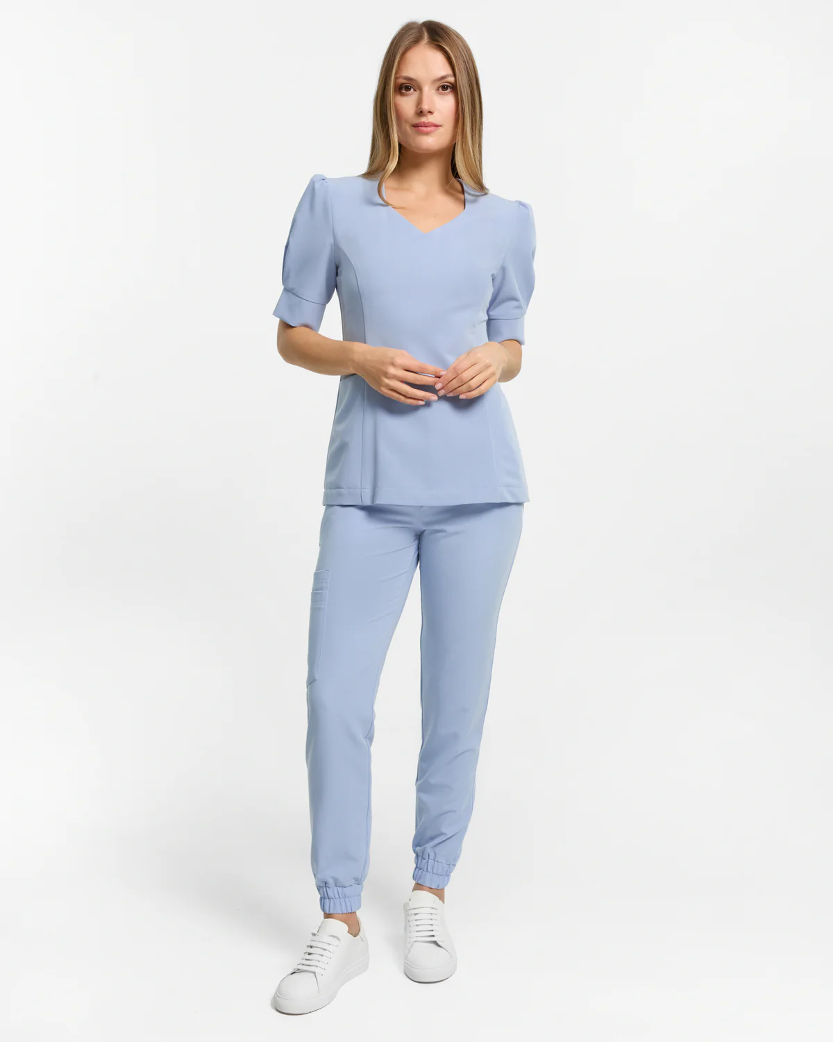 Bluzka medyczna damska Charlotte Baby Blue Błękitna
