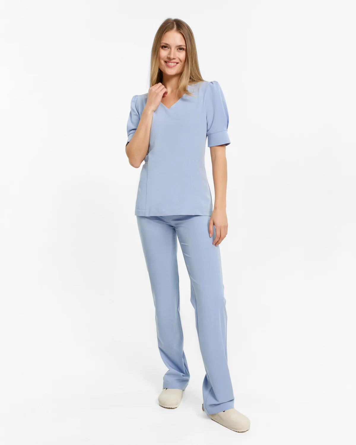 Bluzka medyczna damska Charlotte Baby Blue Błękitna