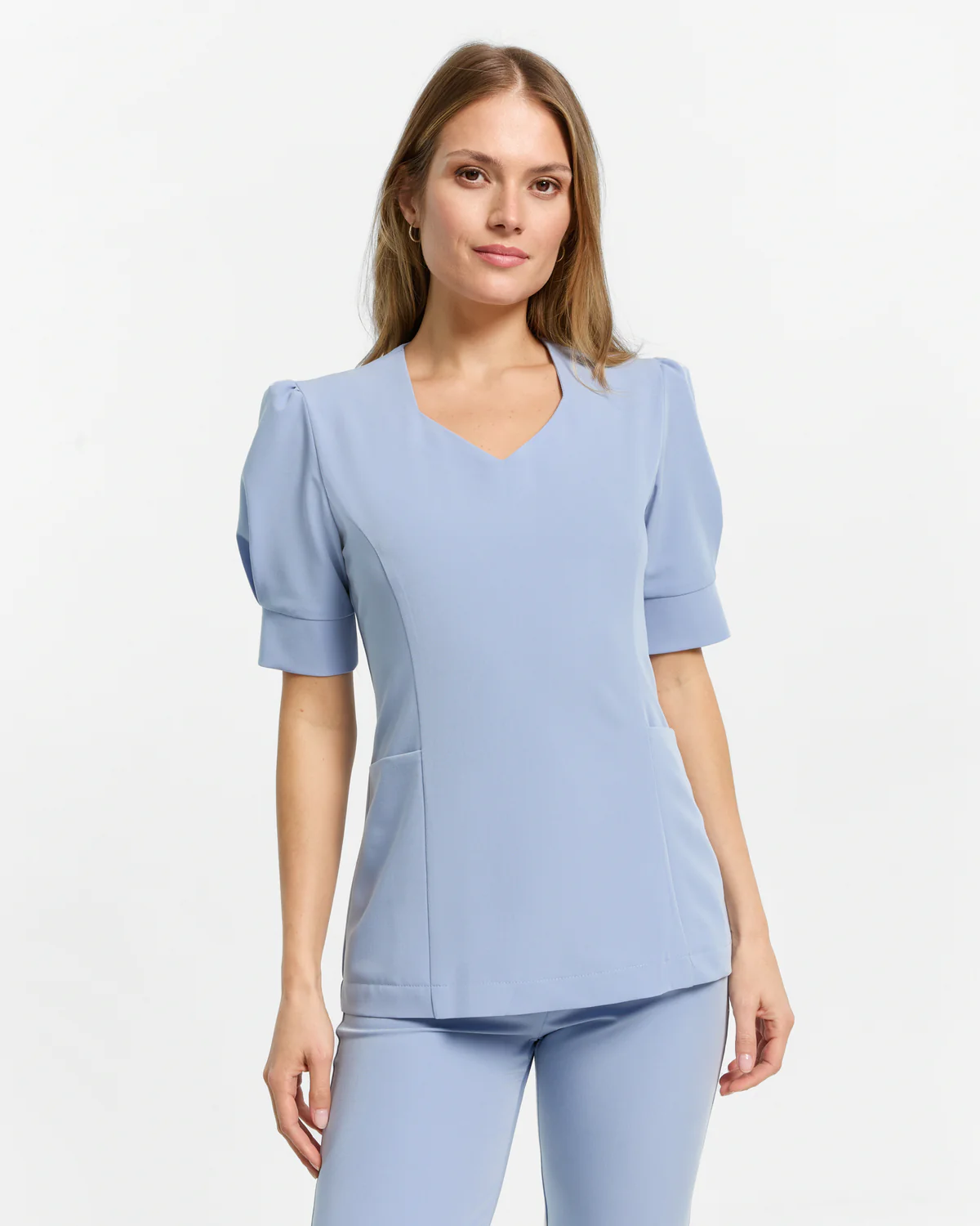 Bluzka medyczna damska Charlotte Baby Blue Błękitna