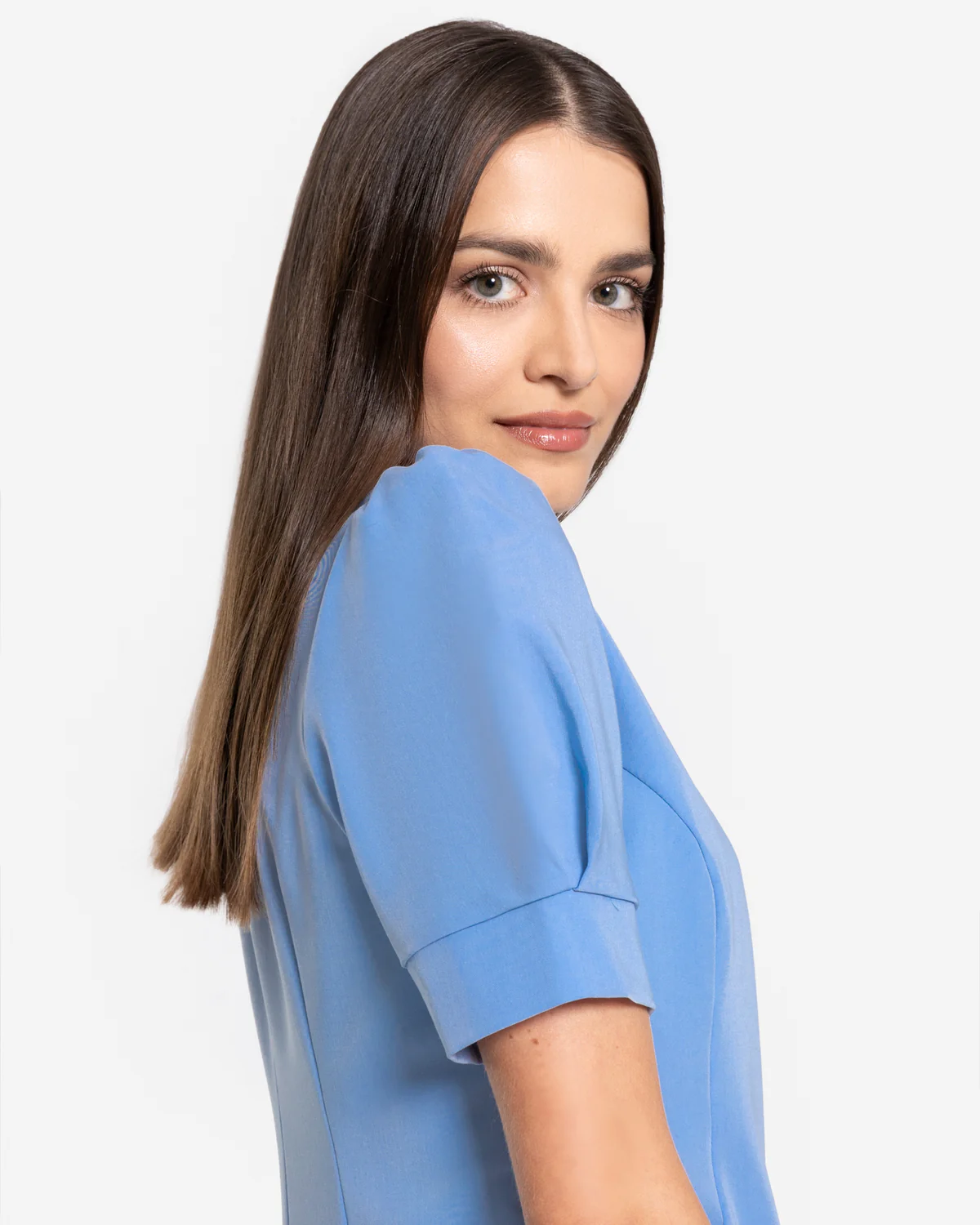 Bluzka medyczna damska Charlotte Blue Sky niebieska