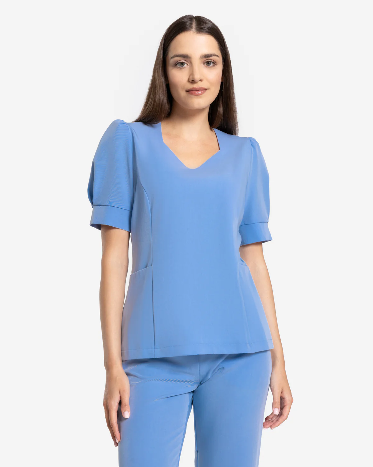 Bluzka medyczna damska Charlotte Blue Sky niebieska
