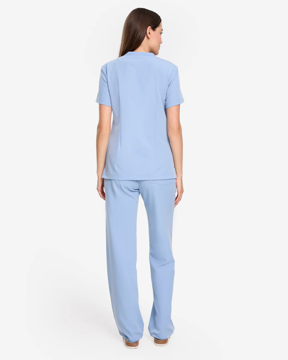Bluzka medyczna damska Basic - Baby Blue Błękitna