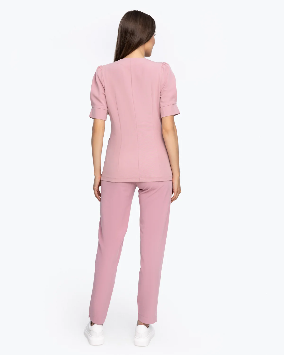 Bluzka medyczna damska Charlotte - Balerrina Pink jasno różowa - producent odzieży medycznej
